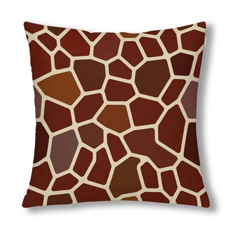 giraffe print throw pillows.